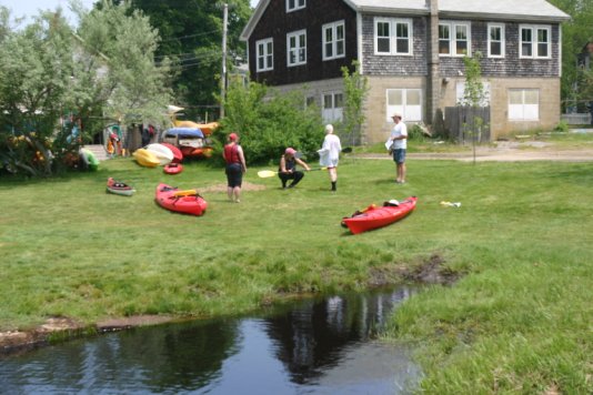 Picture taken on June 2 shows Osprey Kayaks' building shortly before the suspicious fire. Photo by Jon Alden